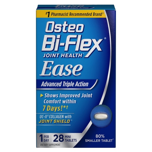 [BRSWGZQHAB6RGD3V] Osteo Bi-Flex Joint Health Ease Advanced Triple Action Mini Tabs - 28 ct, Pack of 3