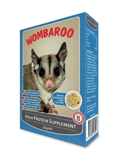 [BRSWGZAFOR6W233P] Wombaroo High Protein Supplement for Sugar Gliders and Flying Squirrels, Instant HPW - 7.7 Ounces (220 Grams)