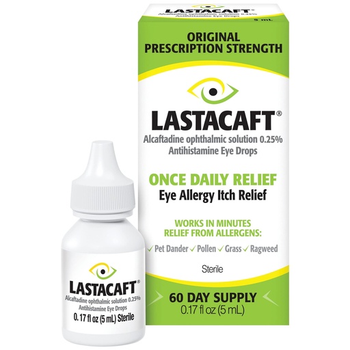 [BRSROZDQCQIA4DLA] Lastacaft Once Daily Eye Allergy Itch Relief Drops, 60 Day Supply, 0.17 Fl Oz (Pack of 1)