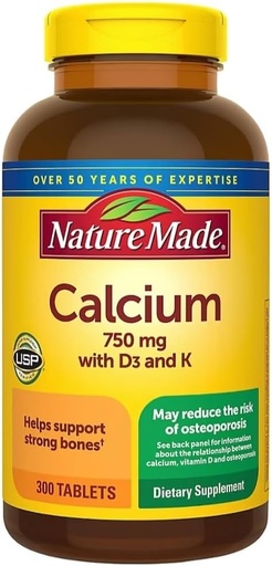[BRSWIYQ4DMAGOHDO] Natura de calciu 300 comprimate 750 MG cu D3&K