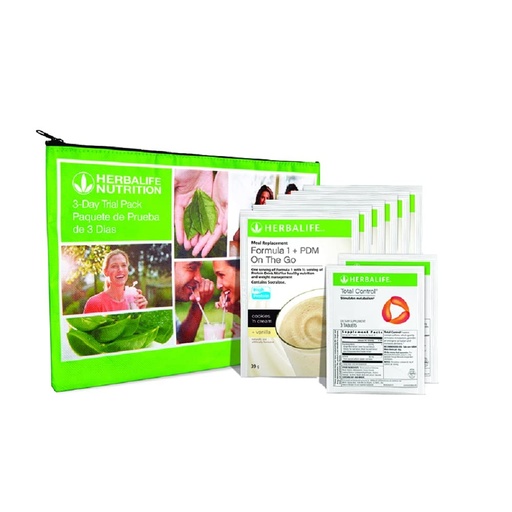 [BRSW2EI2CN5AOG35] Herbalife HERBALIFE Trial Pack: Formula 1+PDM On The Go Protein for Energy and Nutrition, Sustain Satisfy Hunger, Excellent Source of Fiber, Increases Alertness with Total Control, Pack of 8