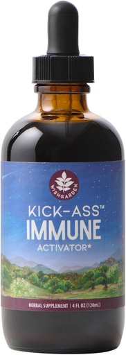 [BRSWGAQYCMNRQ2TA] WishGarden Herbs Kick-Ass Immune Activator - Herbal Immune Support Supplement for Adults, Plant-Based Immune Booster & Immune Defense w/Echinacea & Goldenseal, Rapid Immunity Boost Formula, 4oz