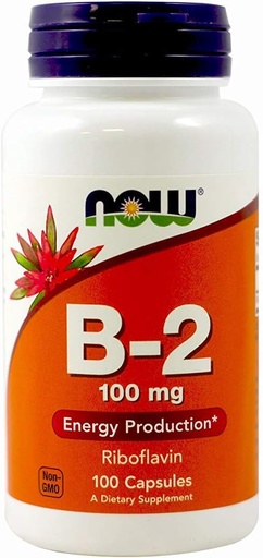 [BRSWIGDYOICRMDTY] NOW Foods Vitamin B-2 100 mg Caps, 2 pk