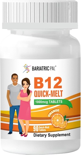 [BRSRAZ35CF4BMA3Z] BariatricPal 1000mcg B12 Без сахара Быстрые плавления (90 граф) - Оранжевый