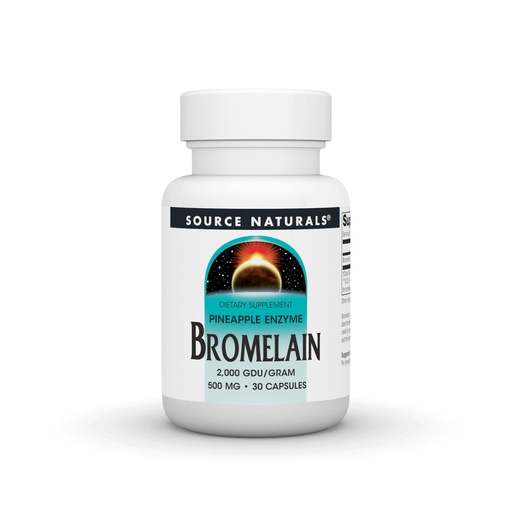 [BRSWKGI4CMGR4YIZ] Source Naturals Pineapple Enzyme Bromelain - 2,000 GDU/GRAM - 500mg - 30 Capsules