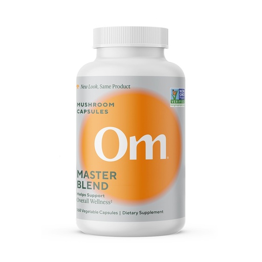 [BRSW2AQZOUJWEDIZ] Om Master Blend Mushroom Capsules - Organic Mushroom Supplement with 10 Mushrooms and Ashwagandha – Supports Immunity, Gut Health & Stress Relief, 168 Count (56 Servings)​