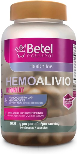 [BRSRAGQ6AUHWYCI2] Betel Natural Hemolivio Rosita - Hình trĩ và sự ủng hộ sự buộc tội - 1000 mg - 90 Capsules
