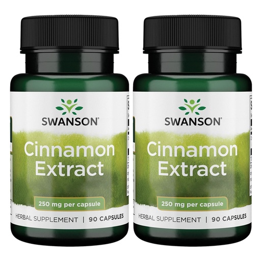 [BRSRMEIFO4DR4DQ3] Swanson Cinnamon Extract (250mg, 90 Capsules) (2 Pack)