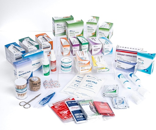 [BRSROCAQOIMB423P] Class-A First Aid Refills Medications Without Cabinet | Essential Medications for Emergency Preparedness | Ensuring Long-Lasting Reliability | Exceeds OSHA/Ansi Z308.1 2015, Over 900 Pieces