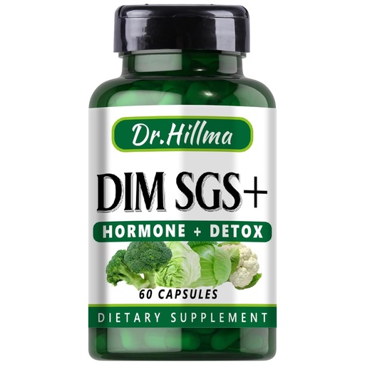 [BRSROAQEPIDRMHLG] Dim Hormone Detox Supplement 200Mg Diindolylmethane Encourages Normal Estrogen Supplement for Women, Hormonal Acne Hot Flashes Supplements, Menopause Support, Promotes Detoxification(60Capsules)