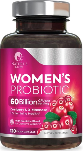 [BRSRMGA2DECWKCAV] Probiotics For Women 50 Billion CFU - Women's Probiotic For Digestive Health 16 Unique Strains - Daily Vaginal PH Balance & Feminine Health Support, Womens Probiotic With Acidophilus - 120 Capsules