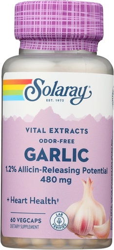 [BRSWKGQBAB6AA2IZ] SOLARAY Garlic Supplement, 500mg | 60 Count
