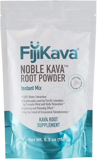 [BRSWGBI6BNYBEHI7] FijiKava Instant Kava Kava Powder 150g – Premium Kava Root Powder with High Kavalactone Content – Natural Relaxation Aid for Calmness, Stress Relief, and Sleep Support – Easy-to-Mix