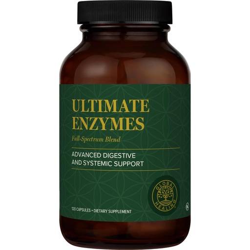 [BRSWIZAHOJ4QCDDY] Global Healing - Ultimate Enzymes - Systemic & Digestive Enzymes Supplement for Healthy Digestion, Immune System Boost & Natural Gut Health, Digestive Enzyme for Women & Men, Lipase