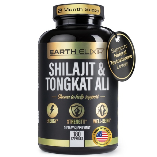 [BRSROZQNBF5GKCTX] Shilajit and Tongkat Ali for Men and Women – Pure Shilajit Capsules w/High Potency Fulvic Acid & Trace Minerals – Shilajit for Men with Natural Testosterone Support for Energy & Muscle Growth