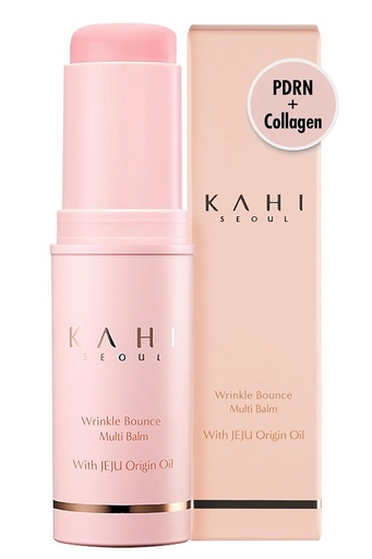 [BRSRAFQKOAMBGE3B] KAHI Wrinkle Bounce Multi Balm Stick | PDRN Collagen Wrinkle Stick | Korean Skin Care |All-in-One Hydrating Lip Balm Eye Cream Neck Cream Make Up Base & Face Mist Moisture Balm