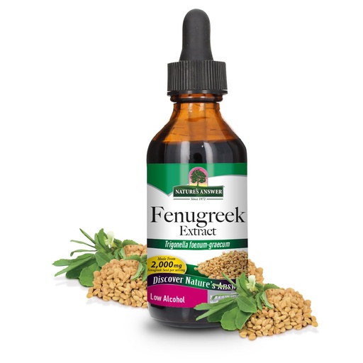 [BRSWIYQEO4FGEFLM] Nature's Answer Fenugreek Seed with Organic Alcohol, 2-Fluid Ounces