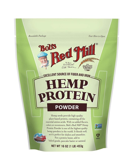[BRSWI2TQCMMAEYD2] Bob's Red Mill Resealable Hemp Protein Powder 16 Ounce (Pack of 2)