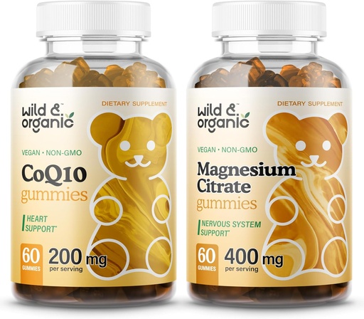 [BRSRAGQRBVYBECT2] Wild & Organic CoQ10 Gummies & Magnesium Citrate Gummies