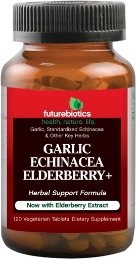 [BRSWIY3YA4AQOHL2] Fremtidsbiotika Hvidløg Echinacea Elderberry + 120 Tabs
