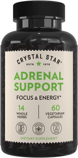 [BRSWIYT3PMCRWGDM] Crystal Star Adrenal Support Supplement (60 kapselia) 