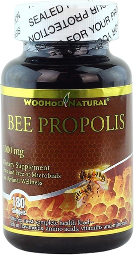 [BRSWIZQNPIGRMDDG] Woohoo Natural 5-in-1 Bee Propolis 1000 Mg - 180 Softgels (1)
