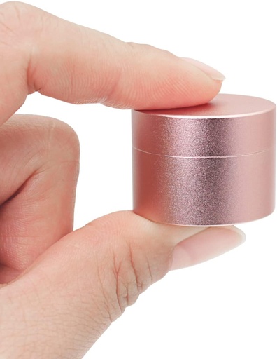 [BRSRMBQCCBYAYCDA] Portable Daily Pill Case, Heavy Duty Aluminium Alloy Round Pill Box, Waterproof Travel Pill Organizador, Pocket Purse Medicine Vitamin Holder EDC Container for Outdoor Camping Working