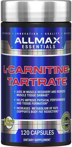 [BRSWI2TZCMNBSE36] AllMAX Nutrition L-Carnine + Tartrie, 120 Capsules