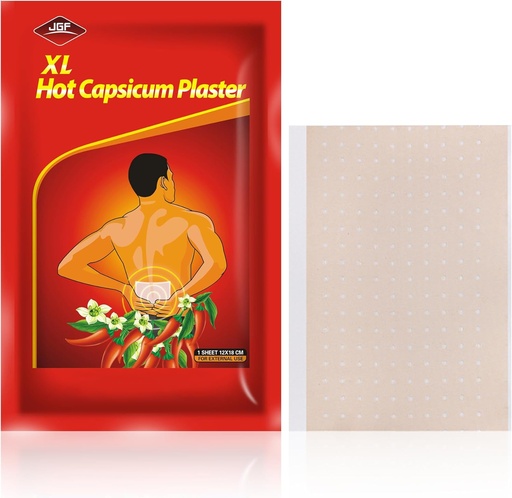 [BRSROED6AAJWKELK] 10 Konde Capsaicin Patches, 4.72"x7.08" Hot Capsicum Patch