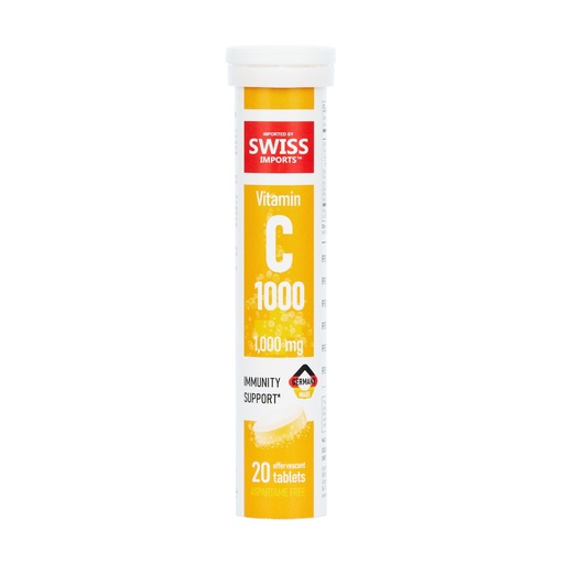 [BRSRAGAZBZ7BOCD4] Effervescent Vitamin C 1000mg Dietary Supplement, 20 Tablets
