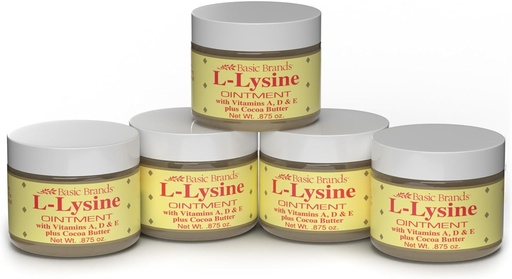 [BRSWIGYICEOWYDLC] 기본 유기 L-Lysine 연고 0.87 oz (포장 5)