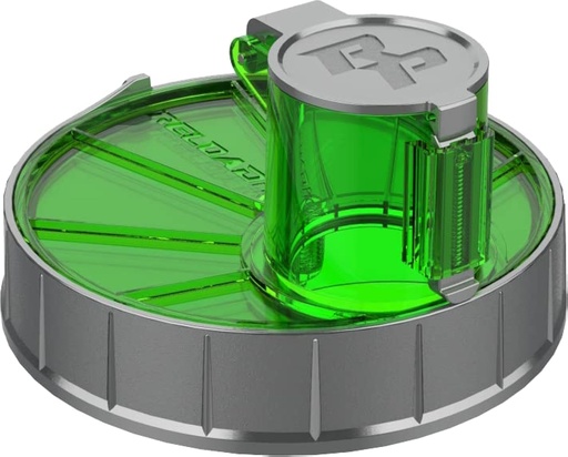 [BRSRMGAQCAFG2ETV] Attaccamento della proteina XL e supplemento per polveri di allenamento pre e post, BPA Free, Dispenser di prova a spirale, Universalmente si adatta alla maggior parte dei contenitori del prodotto, Electric Lime, Reload Pro