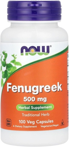[BRSWI234A55GK2Y7] Now Foods Now FOENUGREEK 500MG, 100 CT