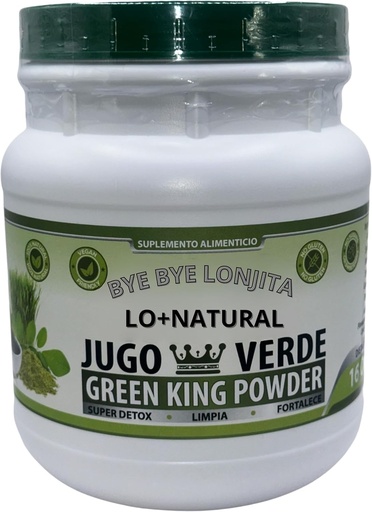 [BRSRAFL5OJYRMAAV] JUGO Verde (Green King Powder) Super Detox 16 oz Prehranska dopolnila 100% naravna, veganska, brez glutena, brez sladkorjev Bye Lonjita Green Tea, Moringa, Spinach in več Fiber