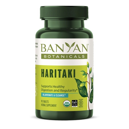 [BRSWIYQYO55BA3TA] Banyan Botanicals Organic Haritaki Tablets – Natural Colon Cleanse & Digestive Support – Gentle Regularity & Internal Detox Supplement – Terminalia Chebula – 90 Tablets – USDA Organic, Fair Trade