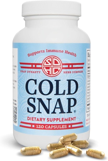[BRSROA3QC4NQ2CLD] Snap Dynasty Cold Snap - 120ct Capsules, Pack of 1 - Plant Based Comprehensive Immune Health Support for All Ages, Rapid Supplements for Cold and Flu Support, No Contraindications