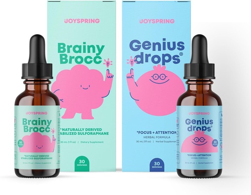 [BRSRAEI6AUHWAYA4] JoySpring Genius Drops and Sulforaphane Supplement for Kids