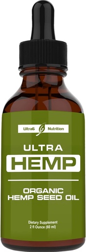 [BRSWGAI7BANBUCLV] Ultra6 Nutrition Hemp Oil – Supports Smooth Movement, Flexibility & Joint Comfort – Hemp Oil for Bone Health – 120 Servings – Made in USA