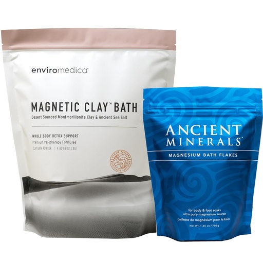 [BRSRMZ3RCQJWGHLH] Enviromedica Magnetic Clay - Ancient Minerals Magnesic Bath Flakes - Natural Detox - Висока резорбция Ефективност за релаксация, уелнес и мускулни облекчение