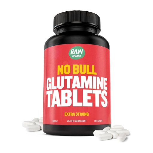 [BRSWKFQ4AAHAIE3C] “No Bull” L-Glutamine Tablets, Pure L Glutamine Pills, Non GMO, L Glutamine Supplement, Naturally Vegan, Vegetarian Friendly and Gluten Free, 1000mg