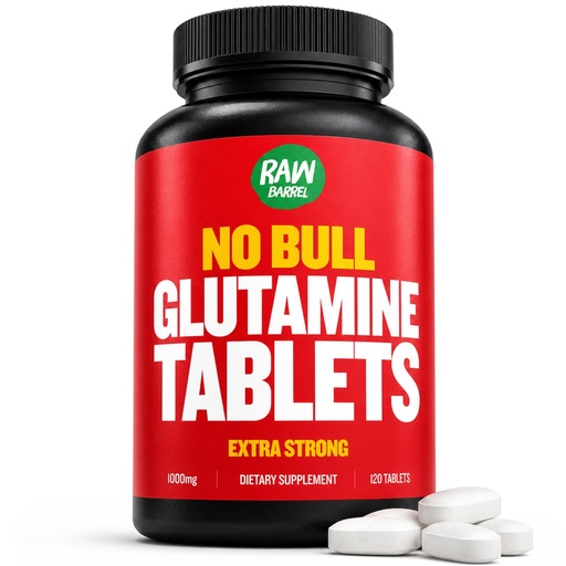 [BRSWKFQ4AAHAIE3C] L Glutamine Tablets, No Bull Amino Acid Gut Health Supplement, 120 Pills