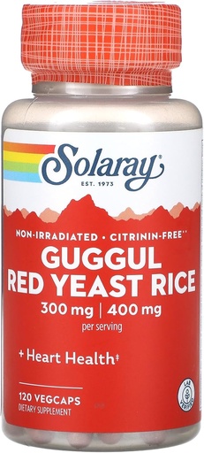 [BRSWIYTQCV5WYFLC] Solaray - Guggul & Red Yeast Rice, 120 capsules