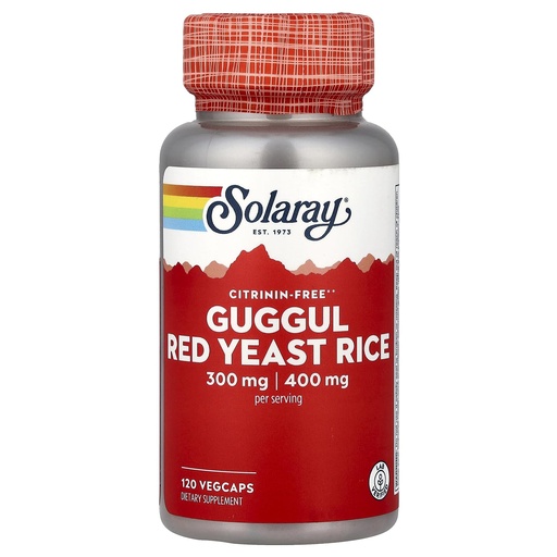 [BRSWIYTQCV5WYFLC] Solaray - Guggul & Red Yeast Rice, 120 capsules