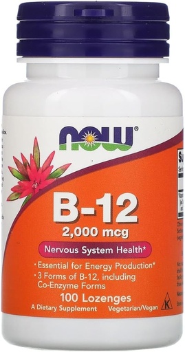 [BRSWIYQECMDWYFDY] B-12 2,000 mcg 100 Lozenges
