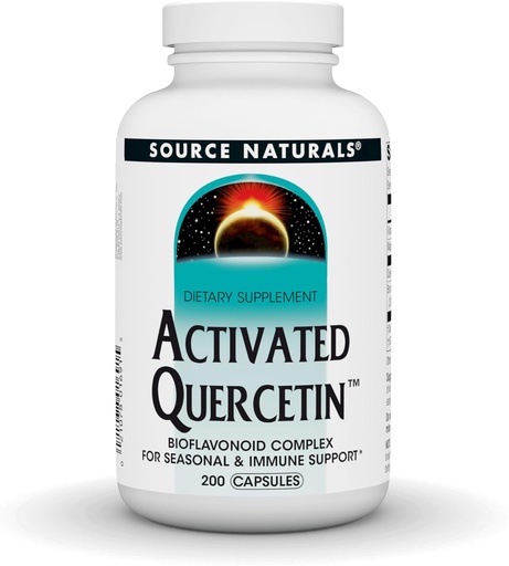 [BRSWIYQOAUBR6YLA] Šaltinis Naturals Activated Quercetin, Bioflavanoidų kompleksas, skirtas sezoninei & imuninei paramai * - 200 kapsulių