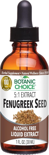 [BRSWIZQBDEGACEIV] Botanic Choice Liquid Extract, Fenugreek Seed, 1 Fluid Ounce