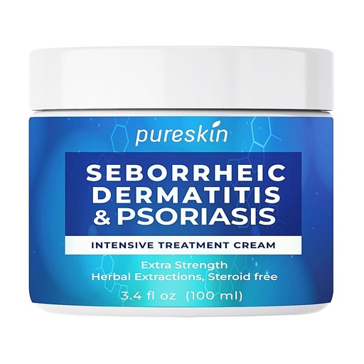 [BRSRO2QLBMCGG3DU] Seborrheic Dermatitis Psoriasis Cream: Antifungal Treatment - Traditional Herbal Infused - Relief for Flaking Irritated Scalp Skin - Steroids Free Lasting Result 3.4 Oz