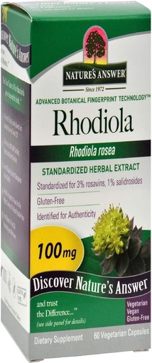 [BRSWIY3YA4CWEFTU] Nature's Answer Rhodiola Root Vegetarian Capsules, 60-Count