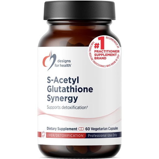 [BRSWIG3ZOQJW2ALE] Designs for Health S-Acetyl Glutathione Synergy - 200mg S-A-GSH with NAC + Vitamin B6 - Non-GMO Antioxidant Supplement to Help Support Normal Detoxification (60 Capsules)
