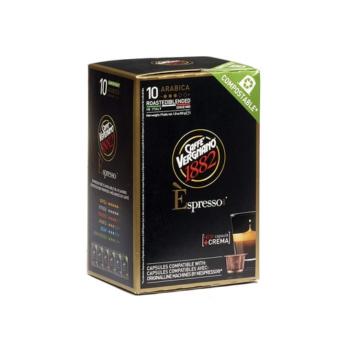 [BRSWGFIPOIMRM3YV] Caffè Vergnano Arabica Capsules Compatible with Original Line Machines By Nespresso - 60 Capsules (6 packs - 10 capsules each)